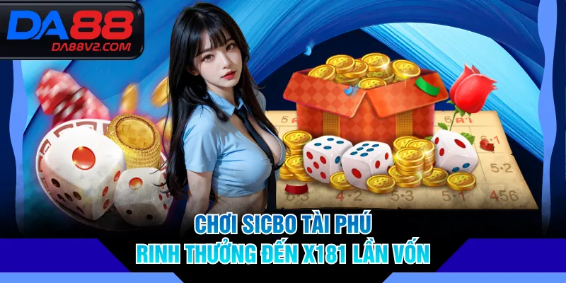 Chơi Sicbo Tài Phú rinh thưởng đến x181 lần vốn