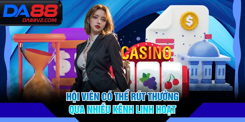 Hội viên có thể rút thưởng qua nhiều kênh linh hoạt
