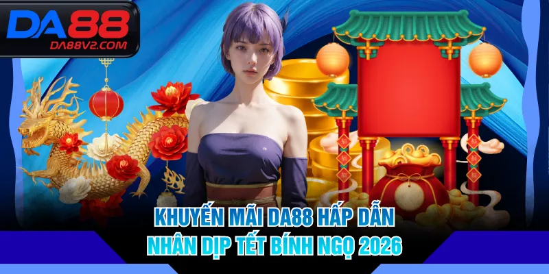 Khuyến mãi DA88 hấp dẫn nhân dịp Tết Bính Ngọ 2026